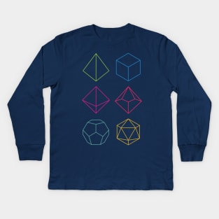 Minimal DnD - Dungeons & Dragons D&D Kids Long Sleeve T-Shirt